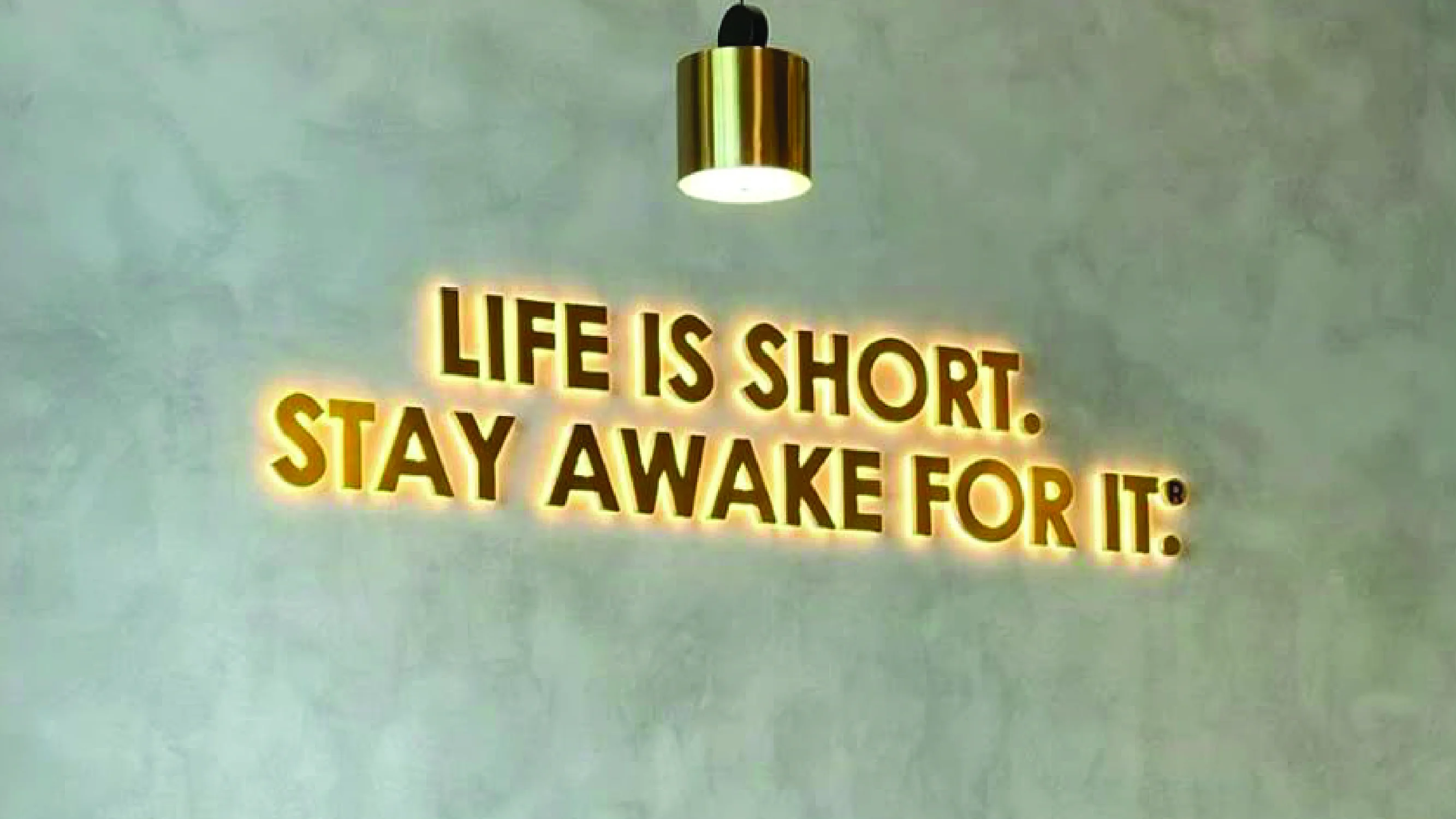Premium backlit acrylic wall