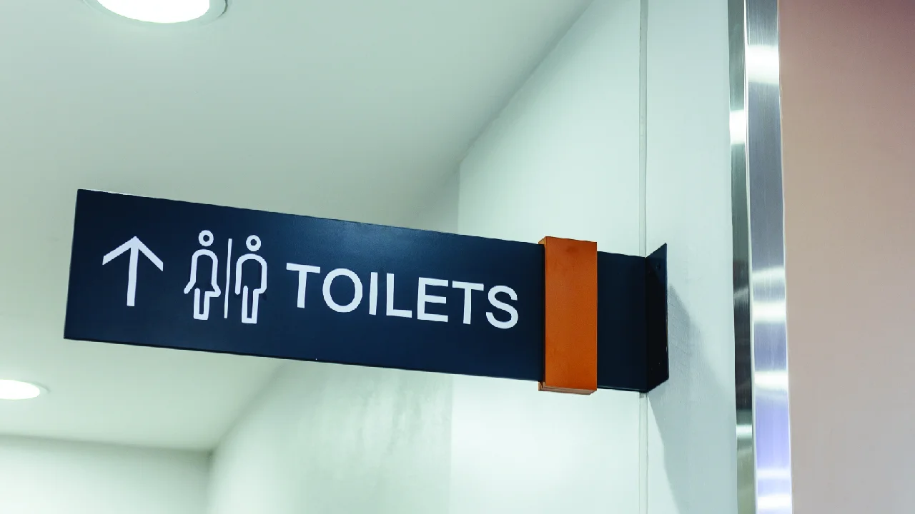 Wayfinding toilet signage